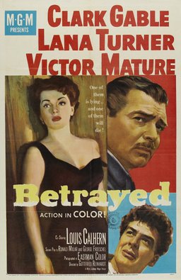 Poster for Betrayed (1954)