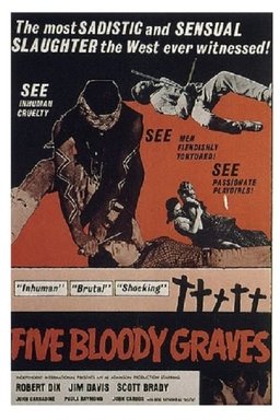 Poster for Five Bloody Graves (1969)