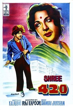Poster for Shree 420 (1955)