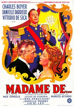 Poster for The Earrings of Madame De... (1953)