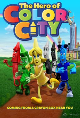 Poster for The Hero of Color City (2014)