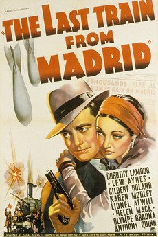 Poster for The Last Train from Madrid (1937)