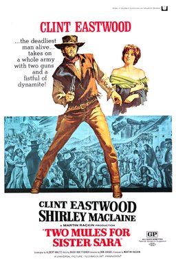 Poster for Two Mules for Sister Sara (1970)