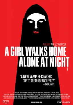 Poster for A Girl Walks Home Alone at Night (2014)