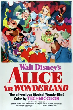 Poster for Alice in Wonderland (1951)