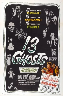Poster for 13 Ghosts (1960)