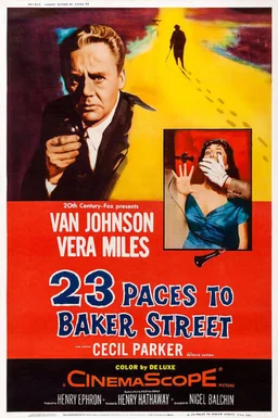 Poster for 23 Paces to Baker Street (1956)