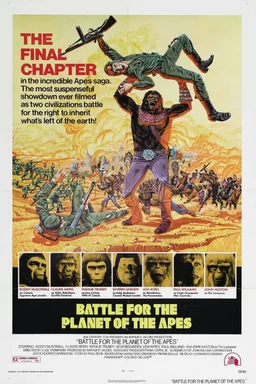 Poster for Battle for the Planet of the Apes (1973)