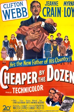 Poster for Cheaper by the Dozen (1950)