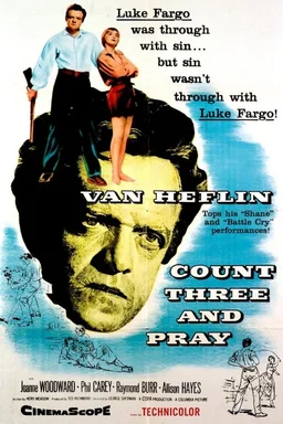 Poster for Count Three and Pray (1955)