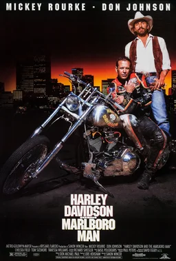 Poster for Harley Davidson and the Marlboro Man (1991)