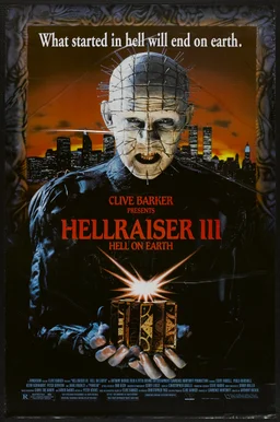 Poster for Hellraiser III: Hell on Earth (1992)
