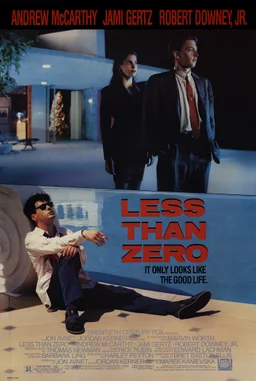 Poster for Less Than Zero (1987)