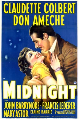 Poster for Midnight (1939)