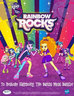 Poster for My Little Pony: Equestria Girls - Rainbow Rocks Animated (2014)