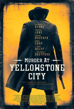 Poster for Murder at Yellowstone City (2022)